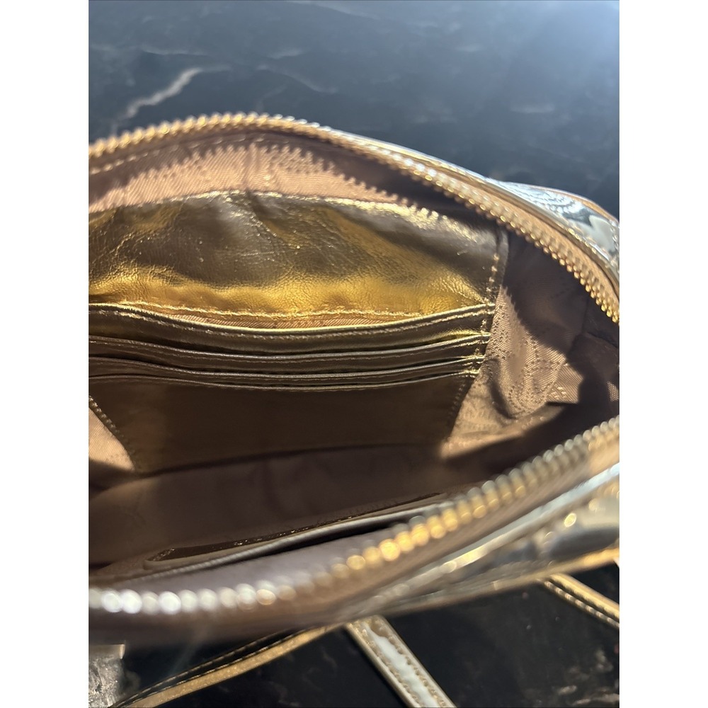 Michael Kors Jet Set Small Crossbody Shoulder Bag Pale Gold Chain - Picture 11 of 12
